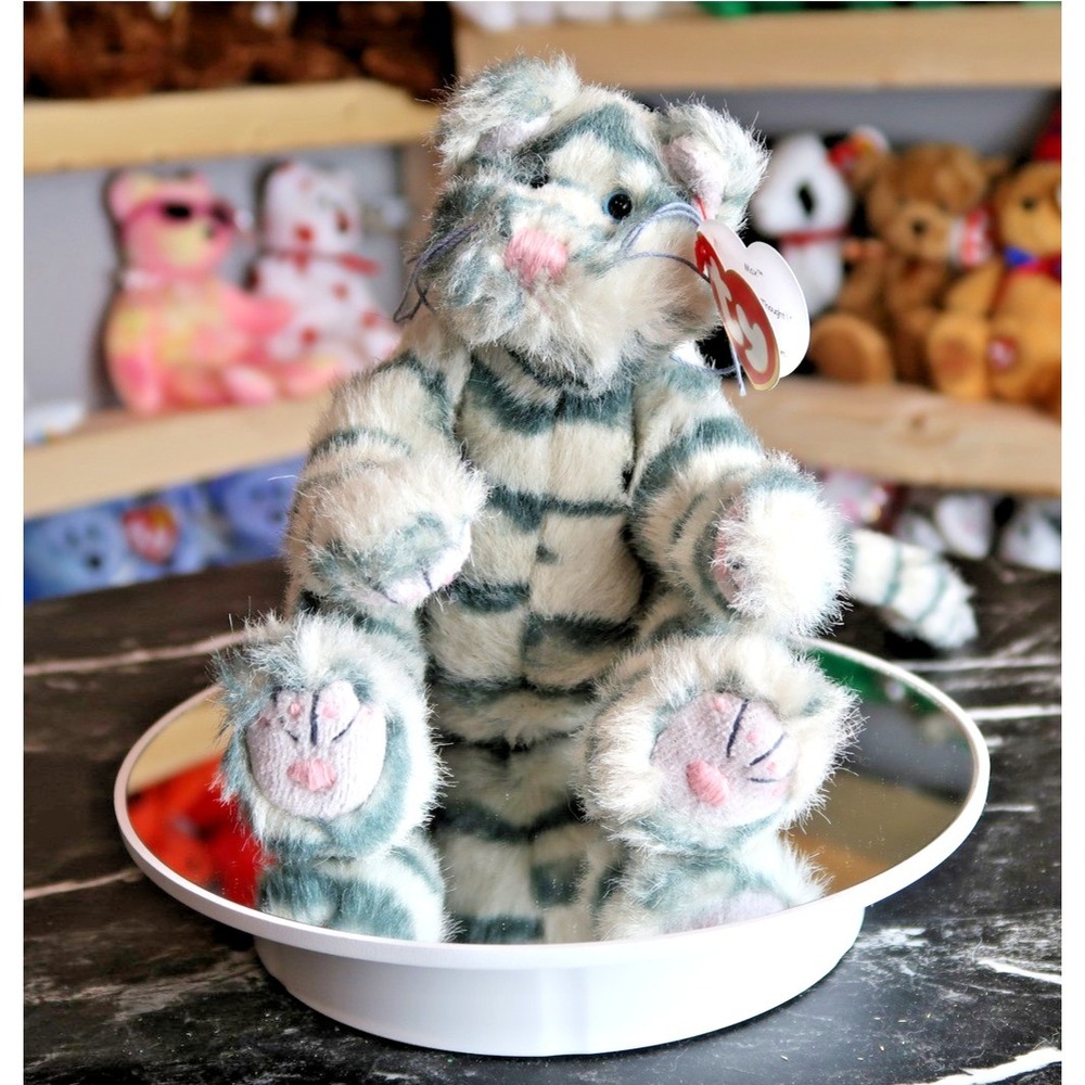 Ty Attic Treasures Collection Max the Cat Grey Striped Plush 1993 Vintage